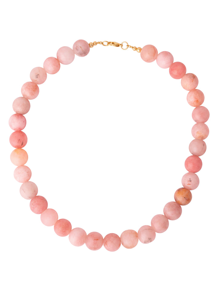 Choker Bolitas Piedra Natural 12 mm