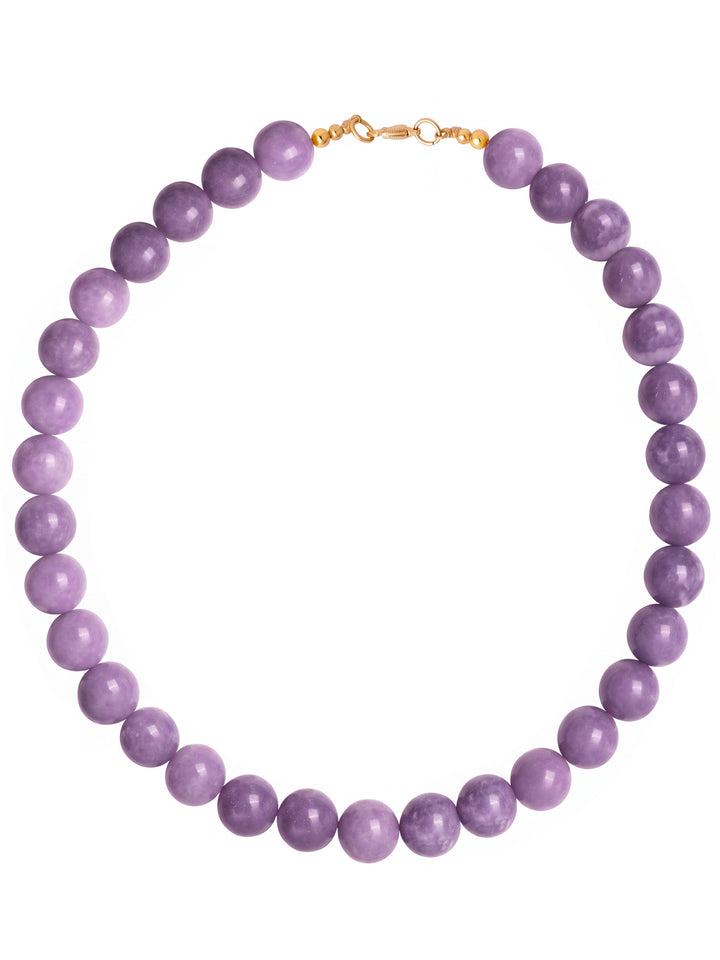 Choker Bolitas Piedra Natural 12 mm