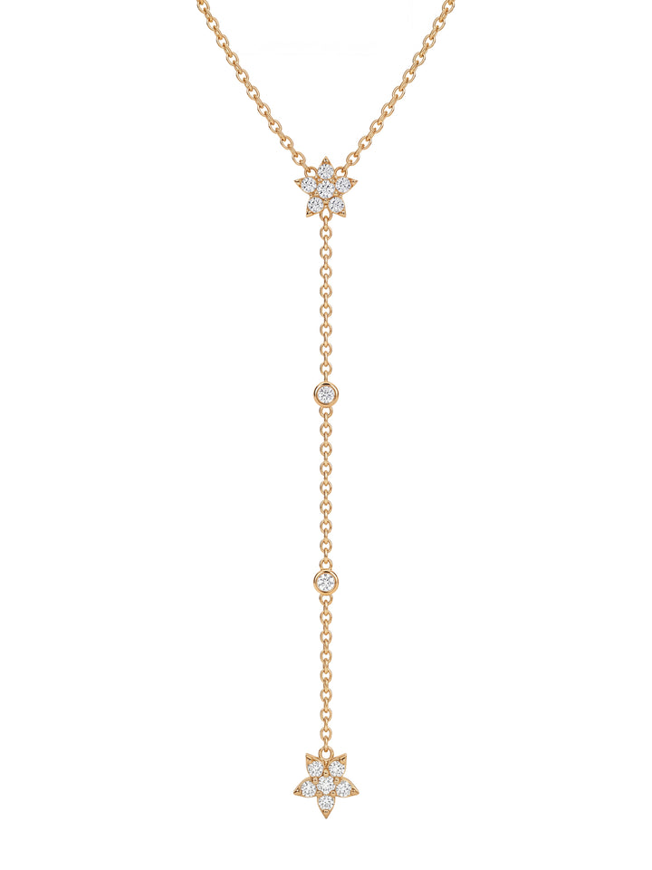 Collar Corbatin Con Mini Flores