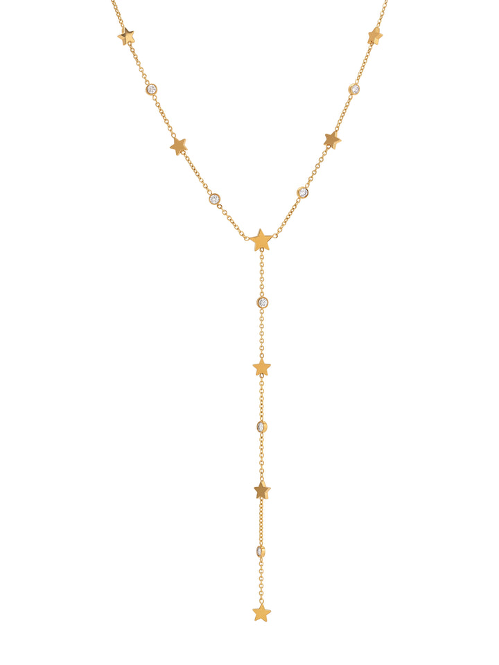 Collar Corbatin Con Estrellas Y Zirconias