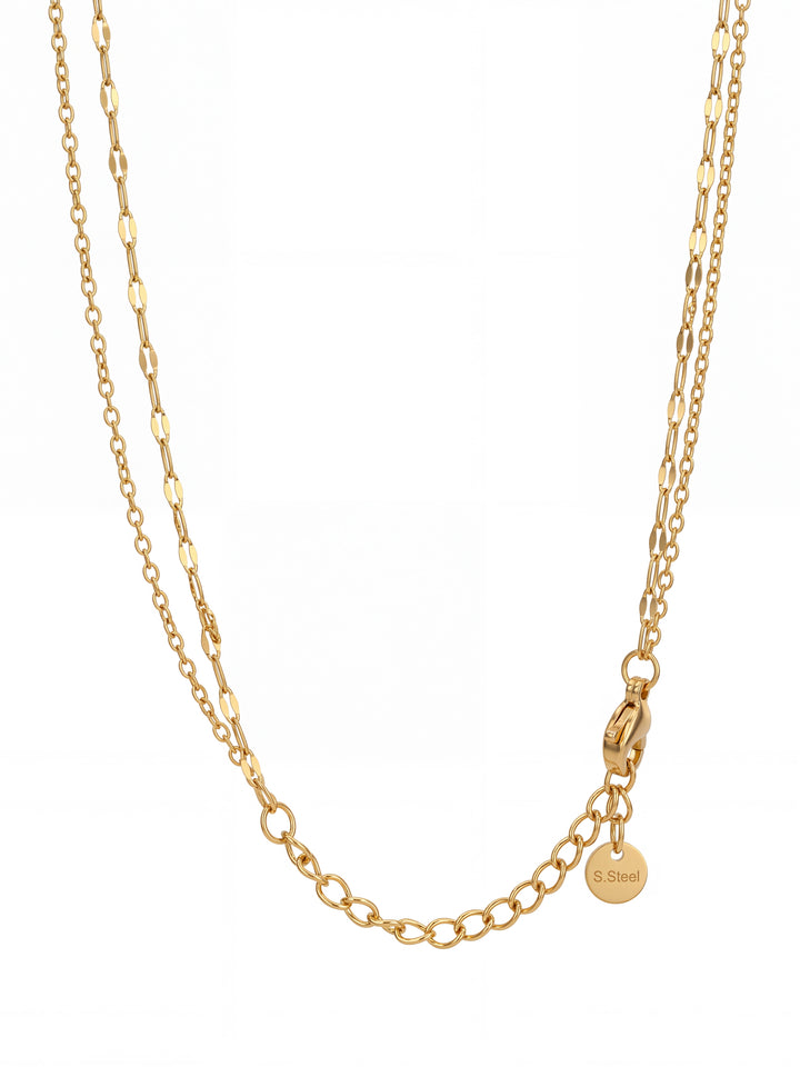 Collar Doble Con Cruces