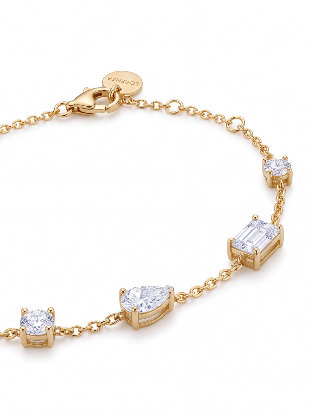 Pulsera Zirconias Cortes Mixtos