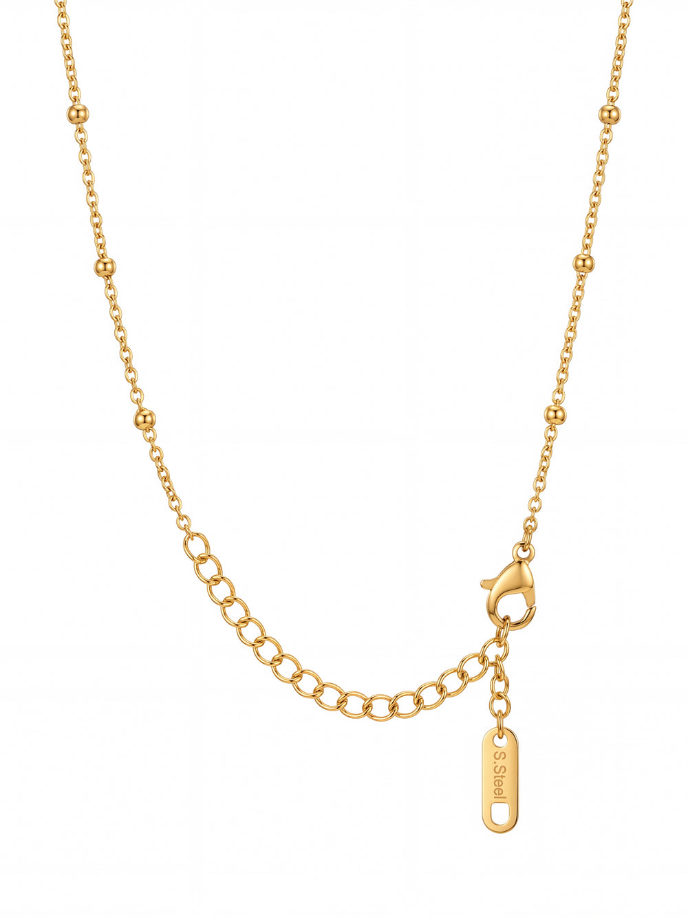 Collar Con Treboles Zirconias Colgantes