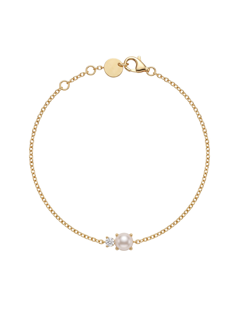 Pulsera Con Perla Y Zirconia