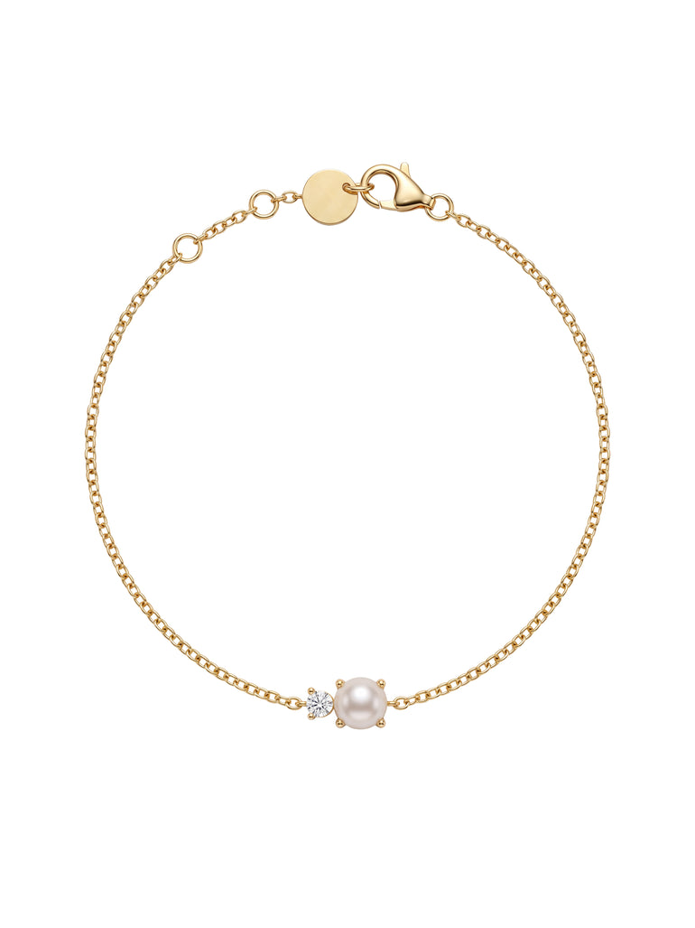 Pulsera Con Perla Y Zirconia
