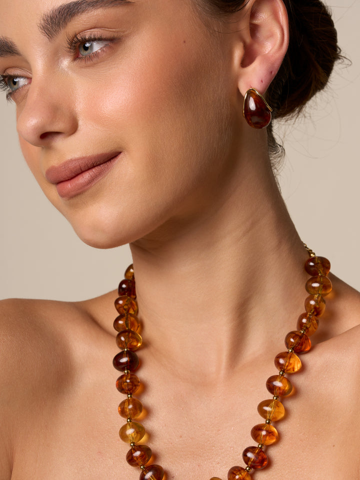Par Arete Gota Marmoleada