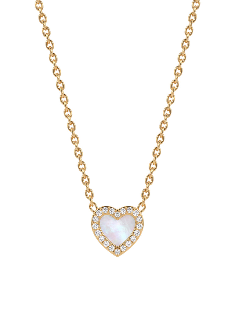 Collar Dije Corazon Madre Perla
