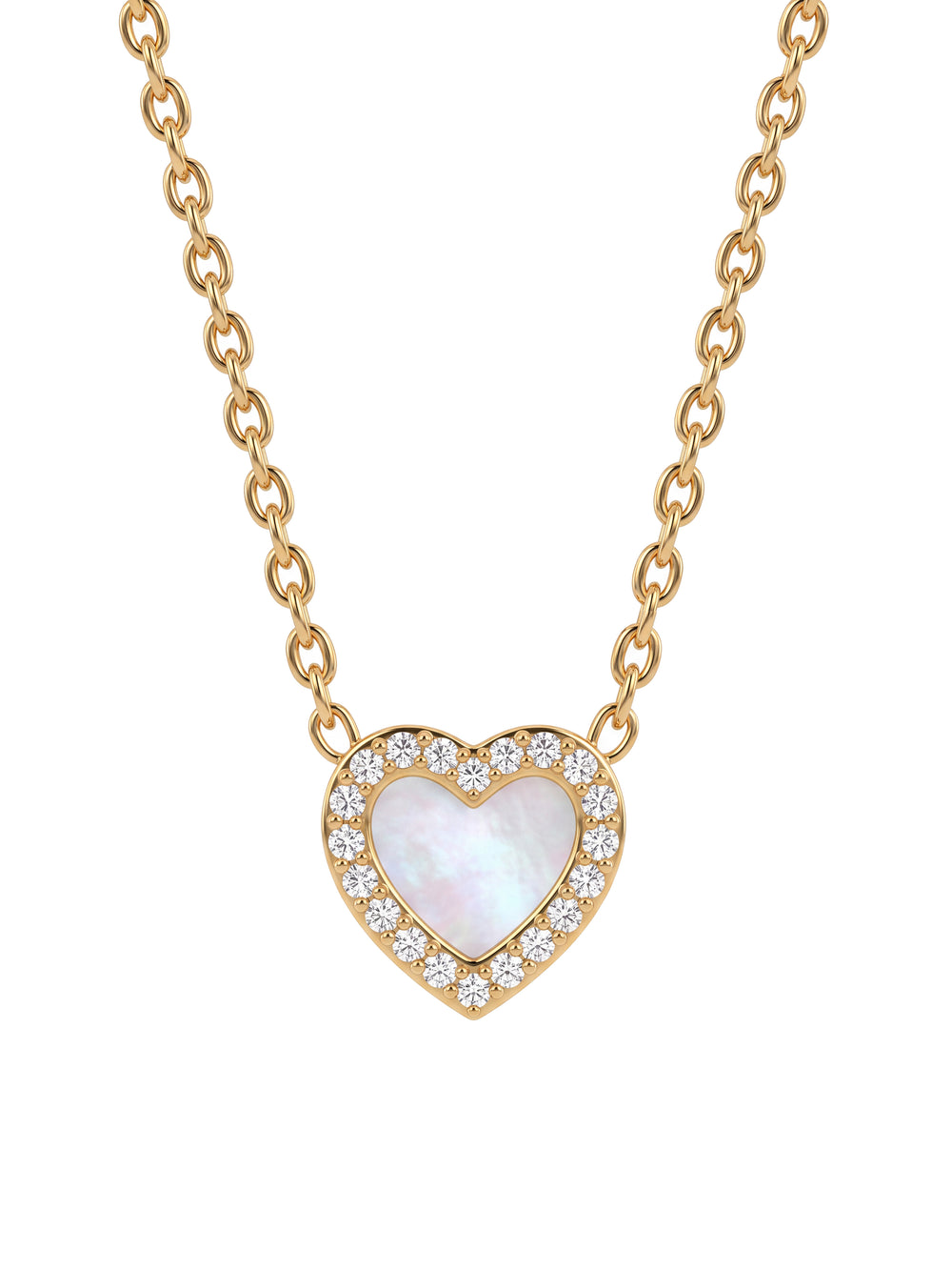 Collar Dije Corazon Madre Perla