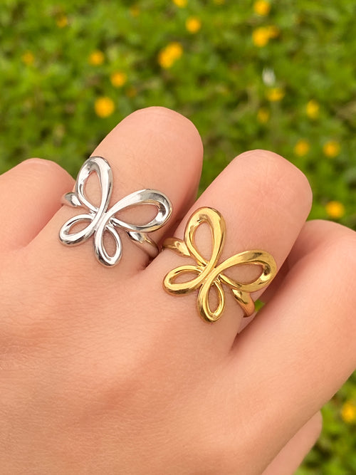 Anillo Mariposa Chunky