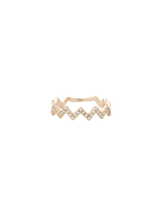Anillo ZigZag Zirconias