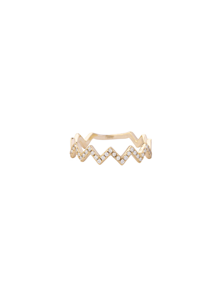 Anillo ZigZag Zirconias