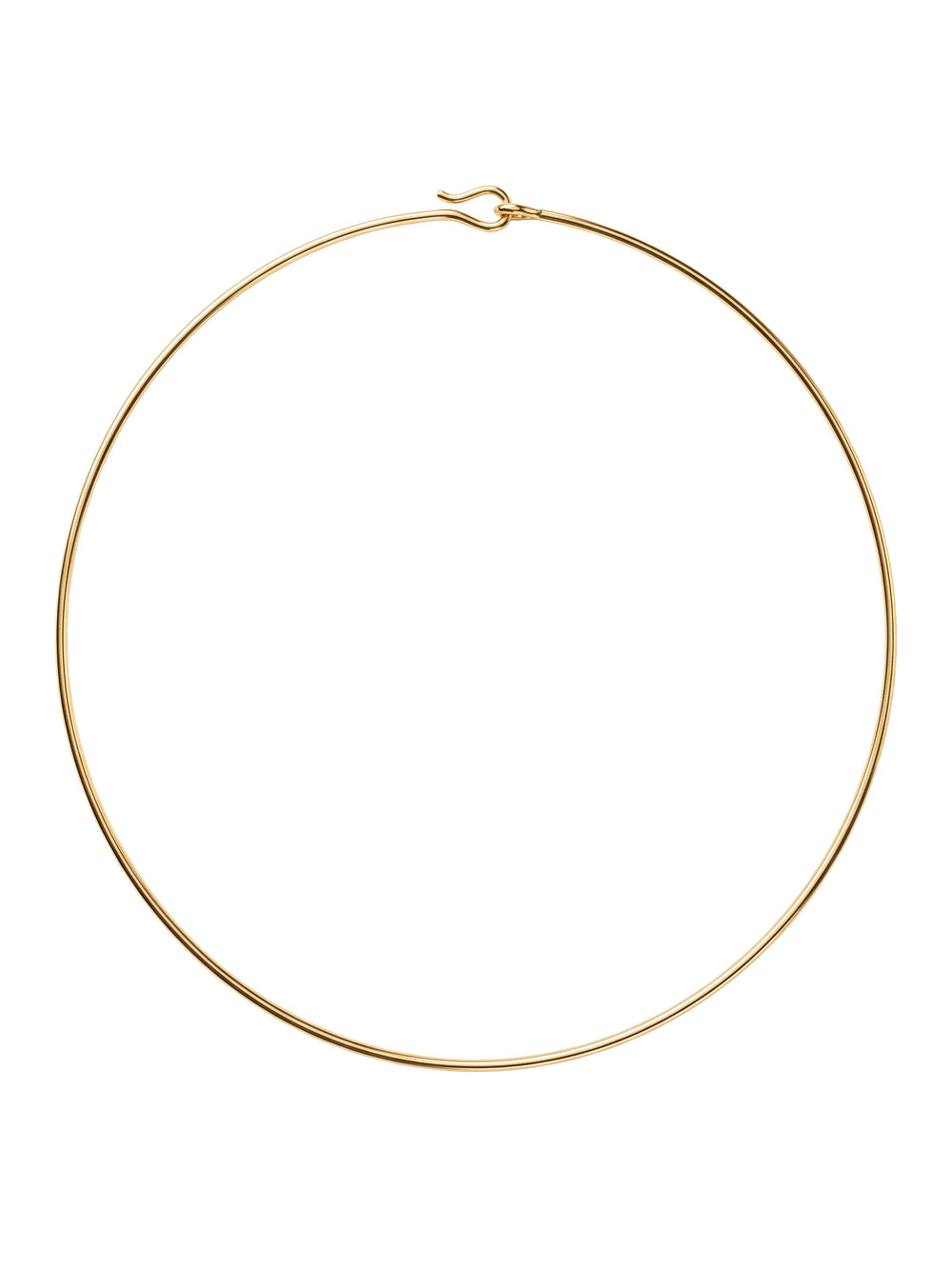 Choker Rigido Liso Dorado
