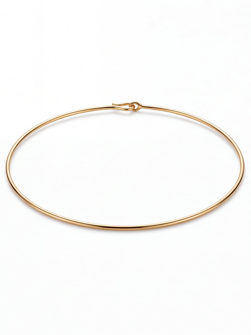 Choker Rigido Liso Dorado