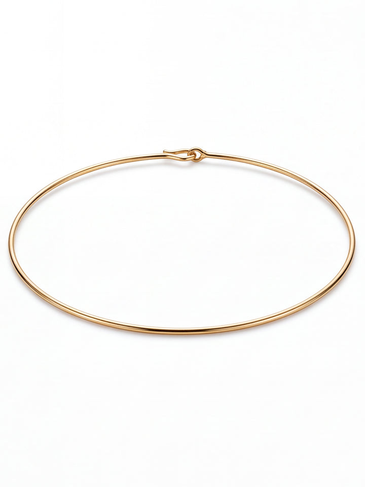 Choker Rigido Liso Dorado