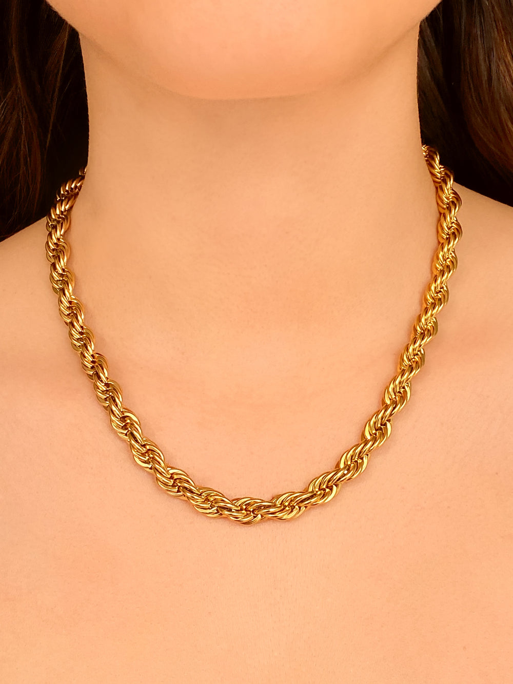 Collar Trenzado Chunky 8 mm