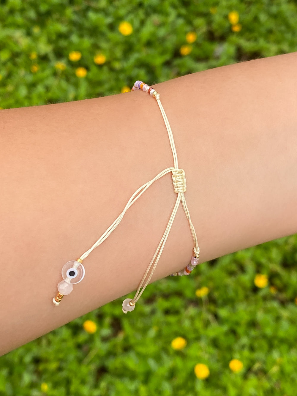 Pulsera Chaquiras Rainbow con San Benito
