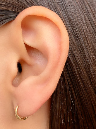 Par Mini Arracada Cruzada 10 mm