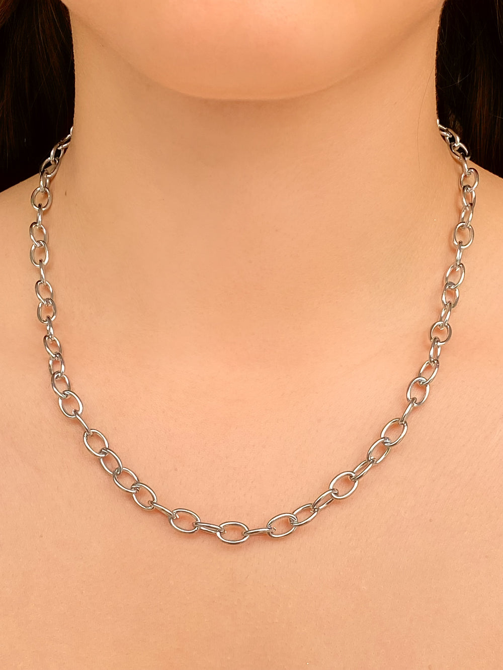 Collar Eslabones Redondos 6 mm