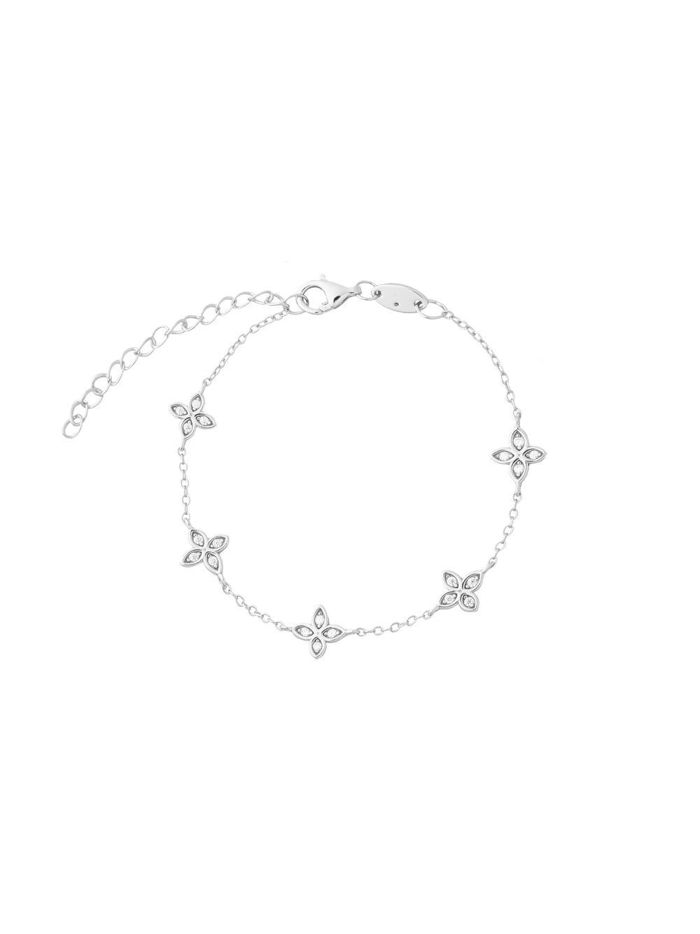 Pulsera Flores Cuatro Petalos