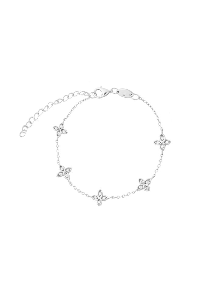 Pulsera Flores Cuatro Petalos
