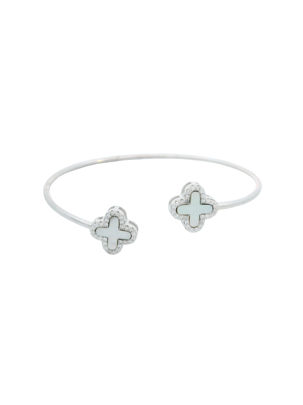 Brazalete Mini Trebol Madre Perla
