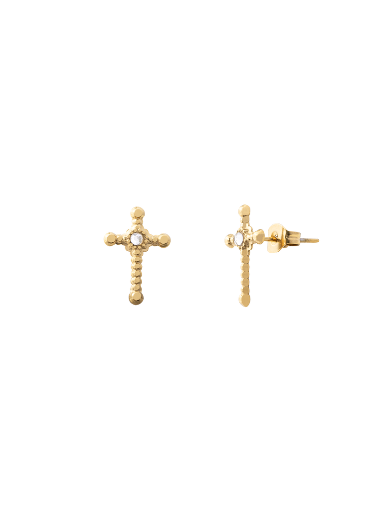Par Arete Mini Cruz Zirconia