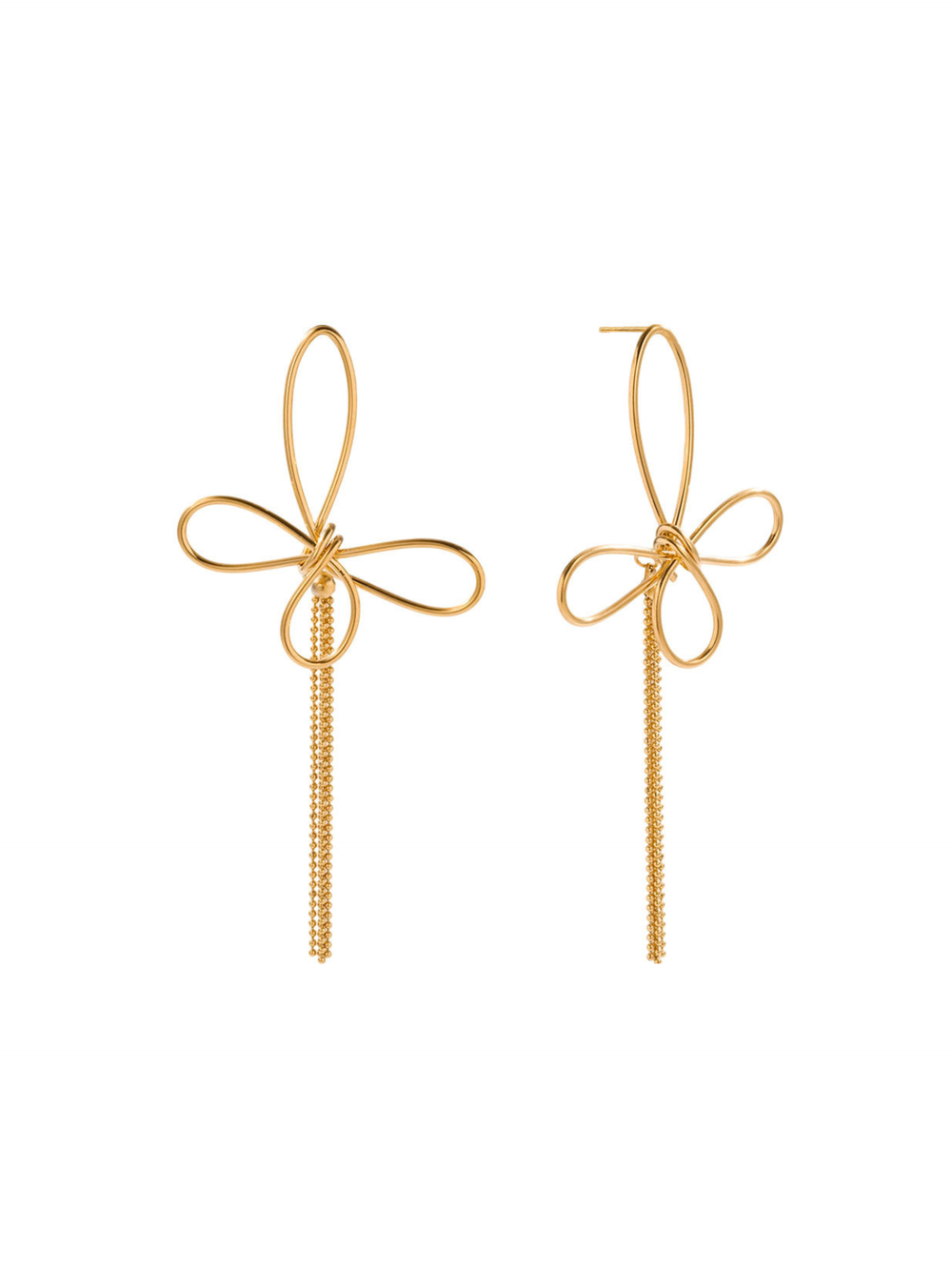 Par Arete Mariposa Con Tiras