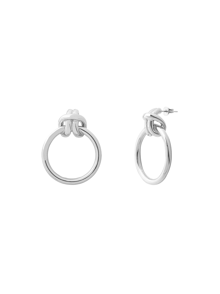 Par Arete Nudo Con Circulo