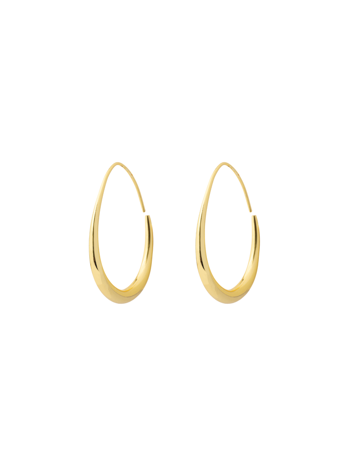 Par Arracada Colgante Gota Irregular Grande