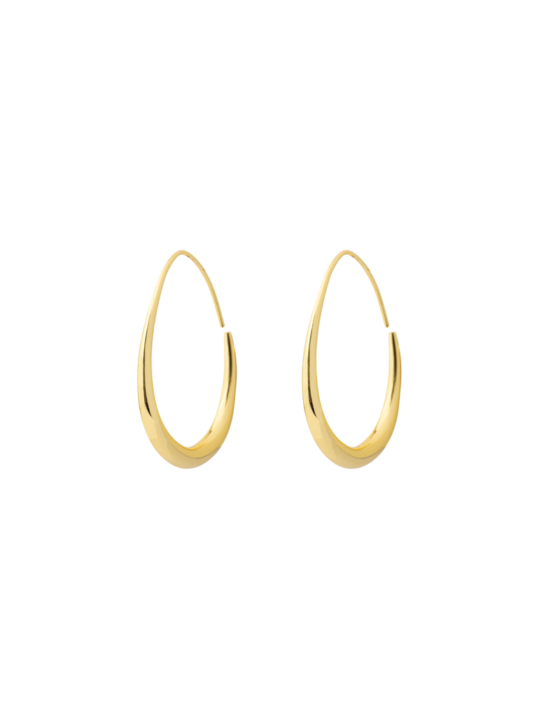 Par Arracada Colgante Gota Irregular Grande