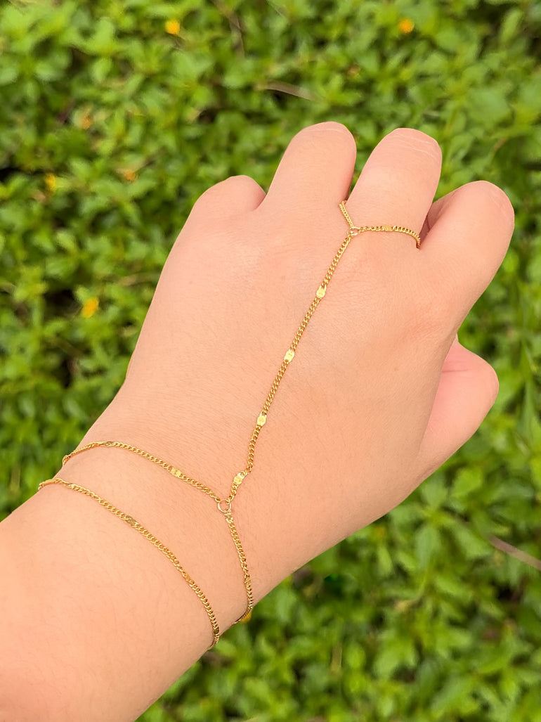 Pulsera Doble con Anillo