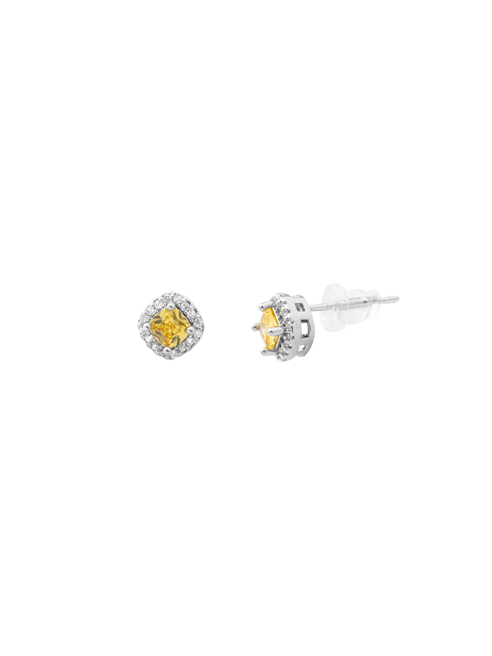 Par Arete Cuadrado Zirconias
