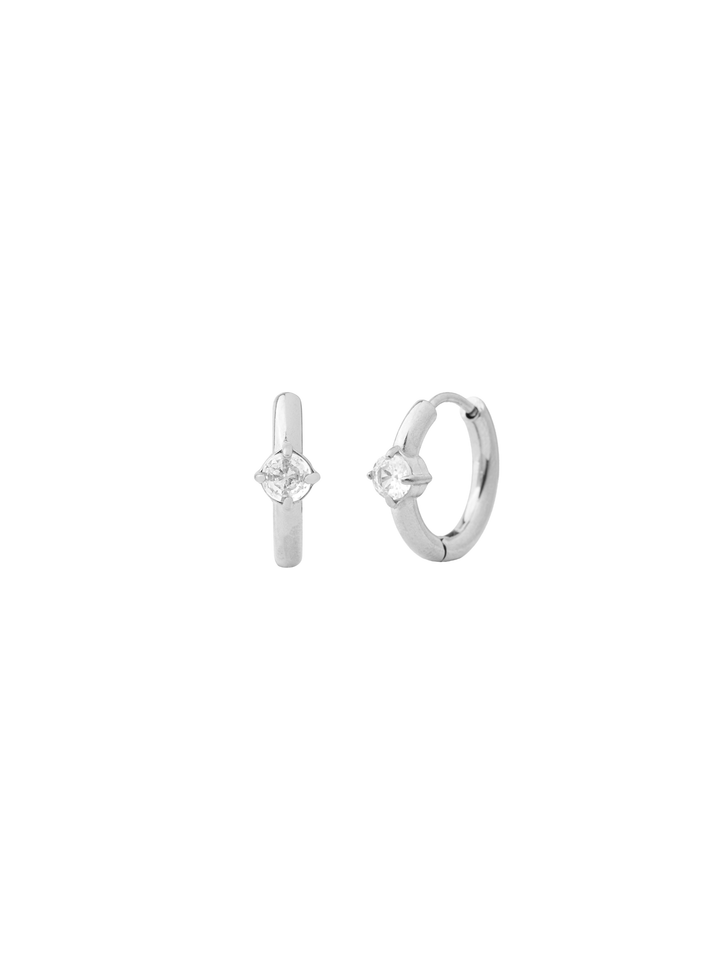 Par Arracada Con Zirconia Central