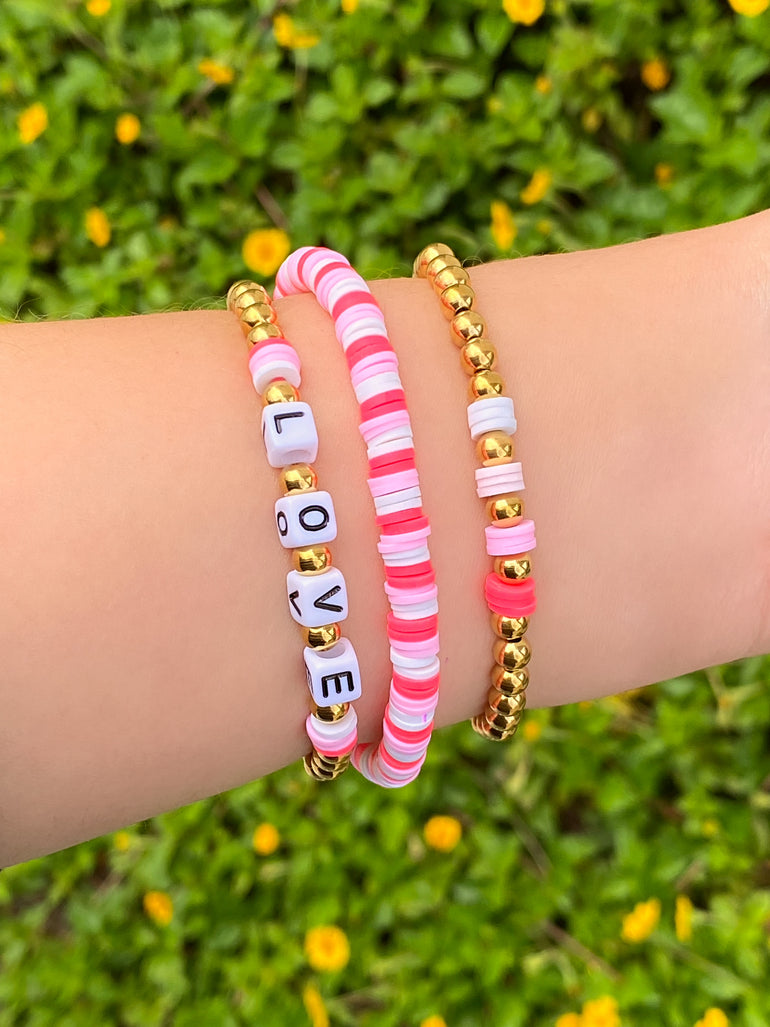 Set Pulseras Bolitas y Pucas