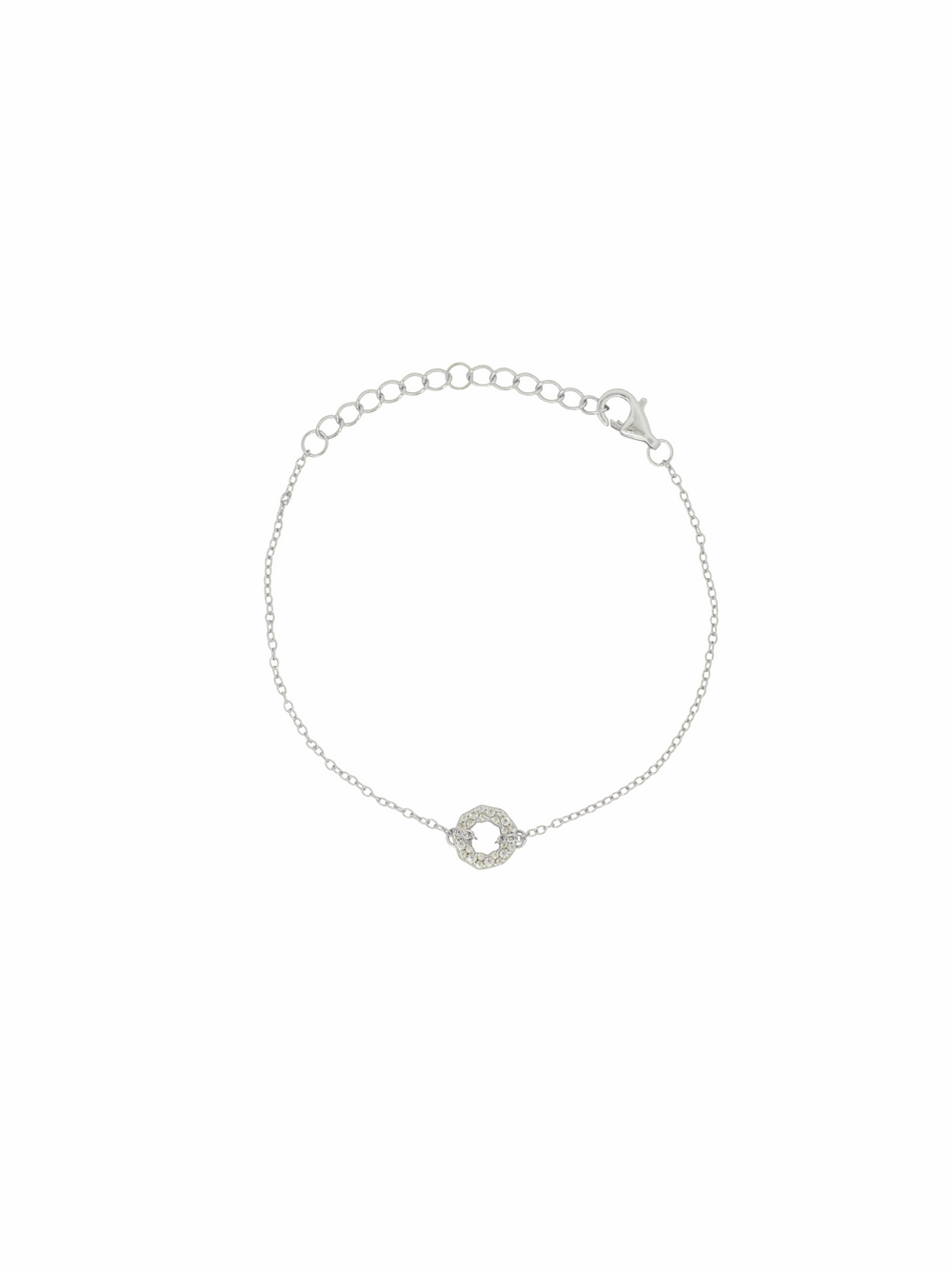 Pulsera Circulo Irregular Con Zirconias
