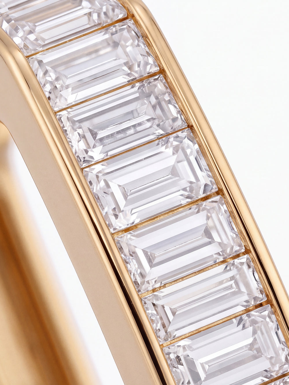 Par Arracada Rectangular Zirconias