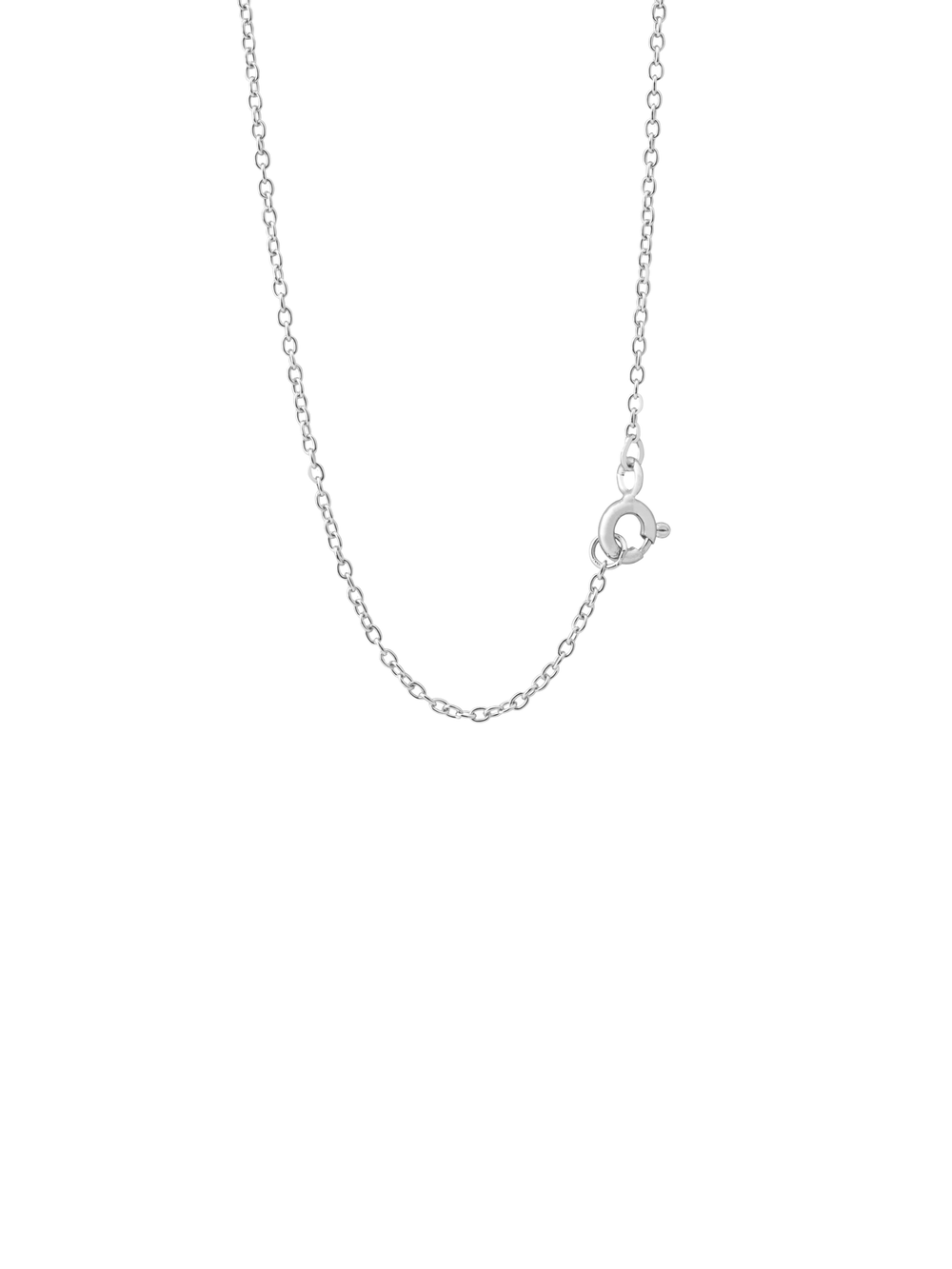 Collar Plateado Con Dije Cruz Con Zirconias