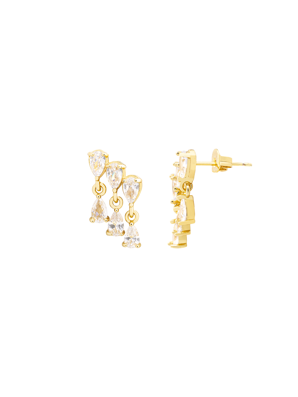 Par Arete Tres Gotas Colgantes