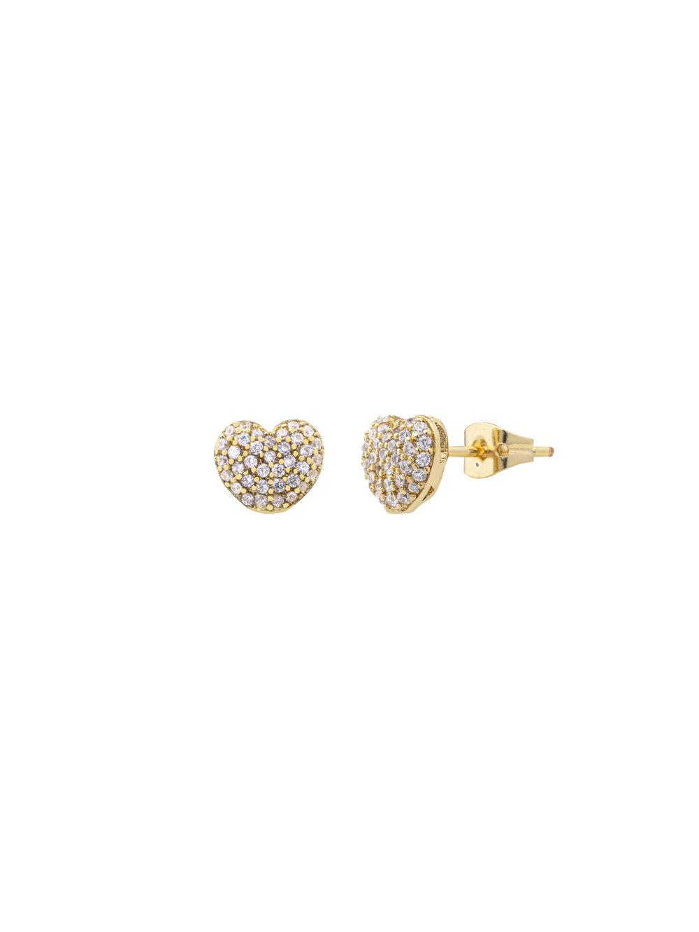 Par Arete Mini Corazon Zirconias