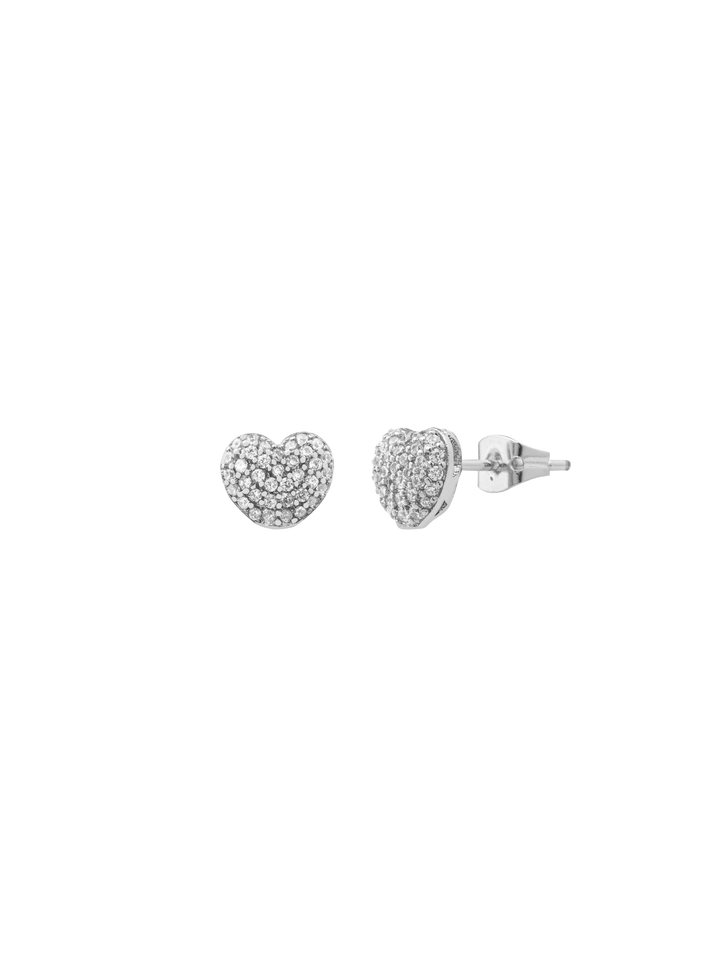 Par Arete Mini Corazon Zirconias