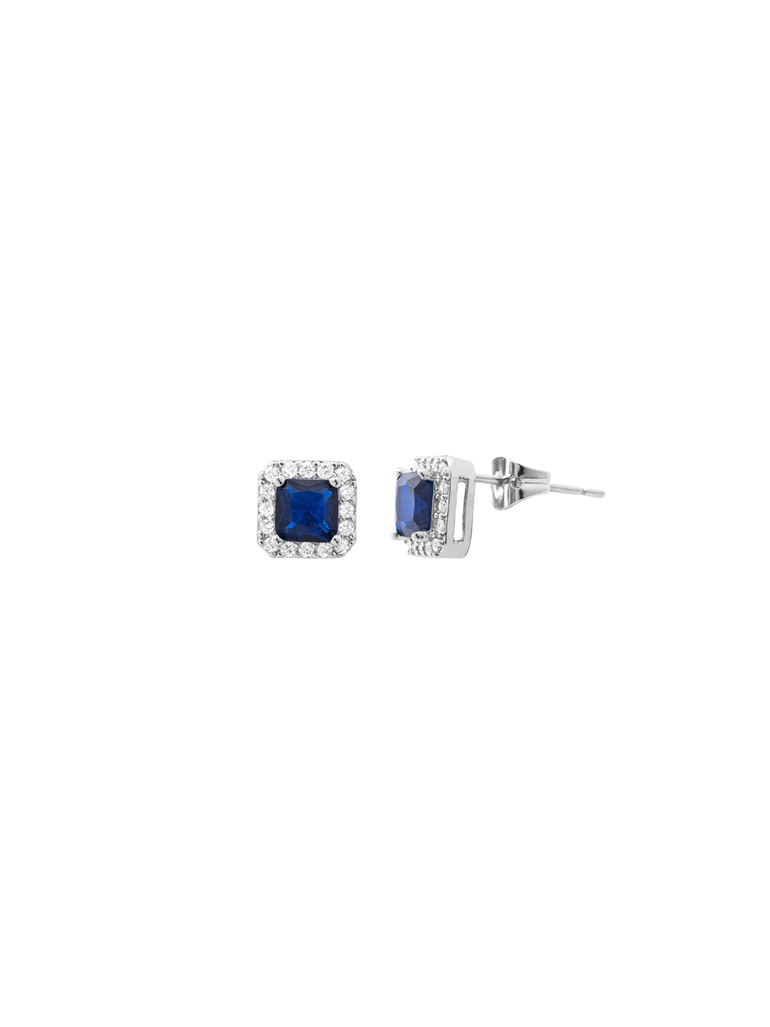 Par Arete Cuadrado Con Zirconias