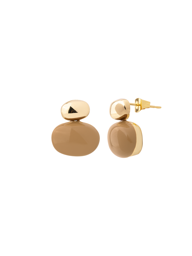 Par Arete Doble Ovalo
