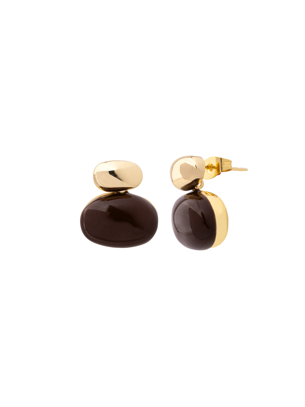 Par Arete Doble Ovalo