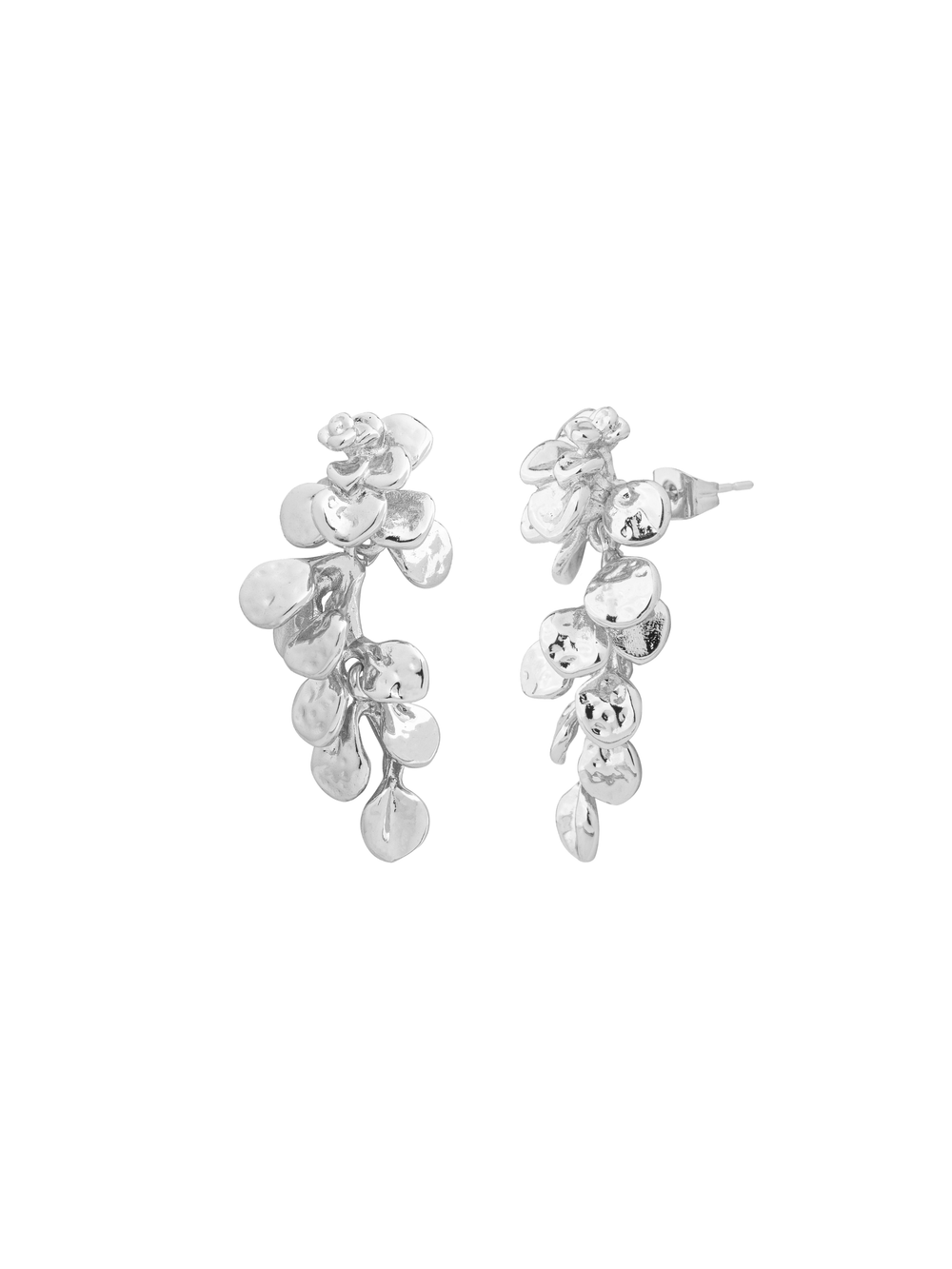 Par Arete Largo Hojas