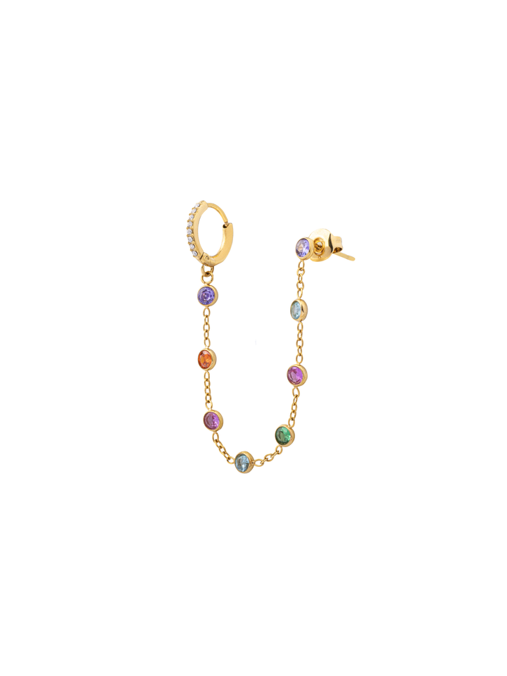 Arracada Cadena Con Arete