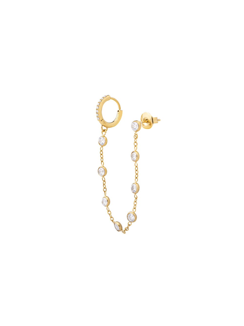 Arracada Cadena Con Arete