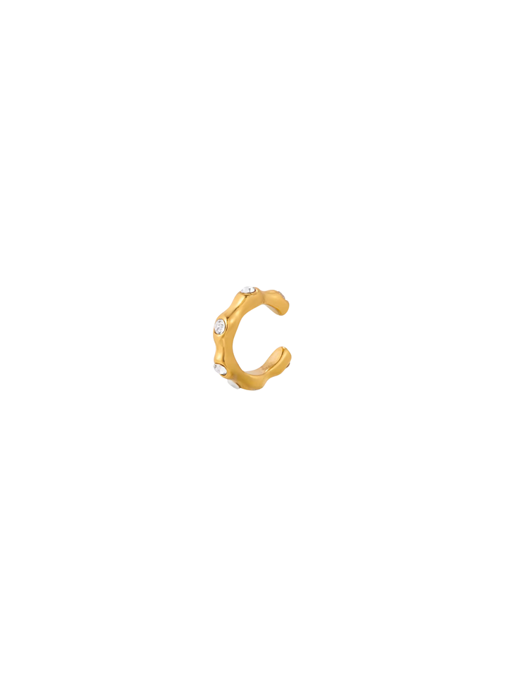 Ear Cuff Irregular Con Zirconias