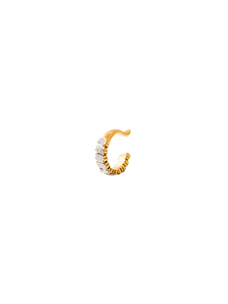 Ear Cuff Con Zirconias Baguette