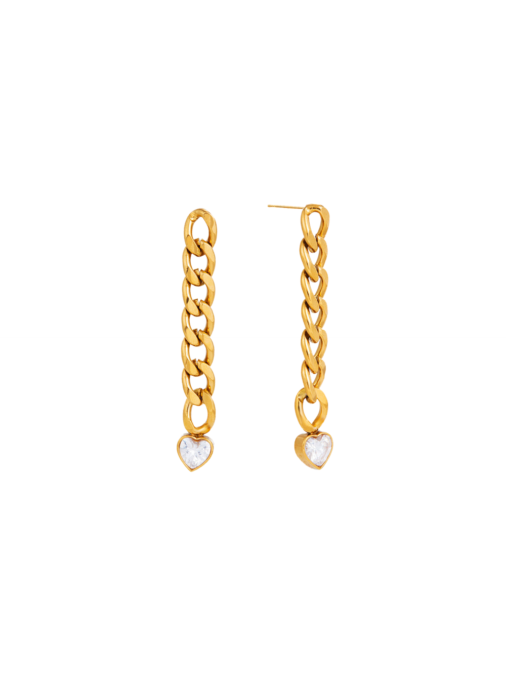 Par Arete Eslabon Corazon Zirconia