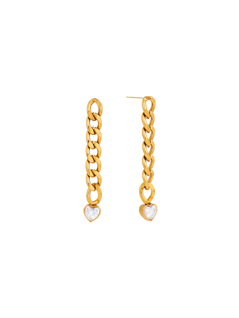 Par Arete Eslabon Corazon Zirconia